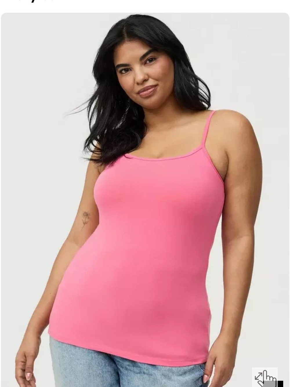 Torrid lot of 3: NWT Foxy cami / strappy cami pink , red ,white tank tops 0x